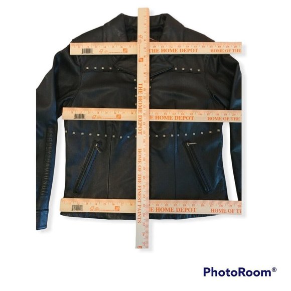 Women's Medium M Harley-Davidson Leather Jacket 97014-03VW Studded - Picture 8 of 8